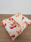 Couverture bébé motif petit renard