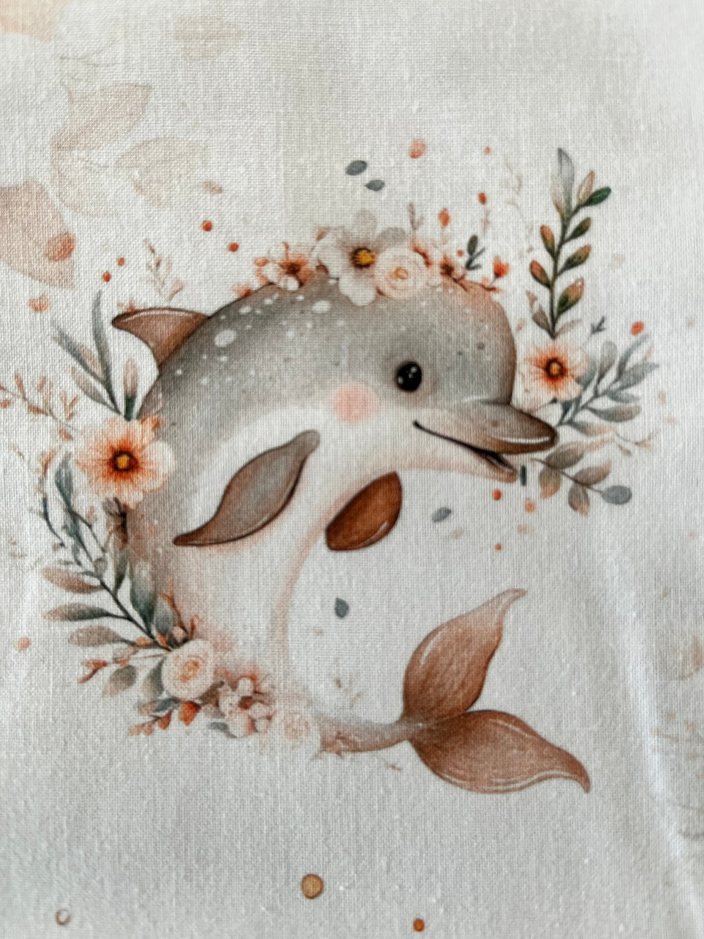 Couverture bébé océan – Faite main, doublée polaire & minky bubble