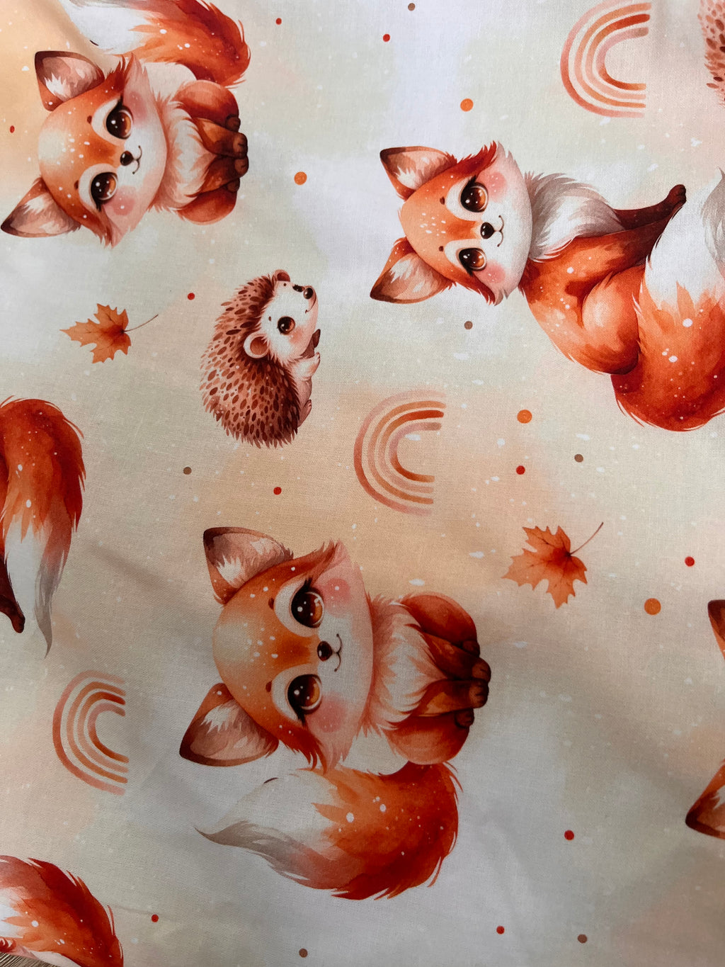 Couverture bébé motif petit renard