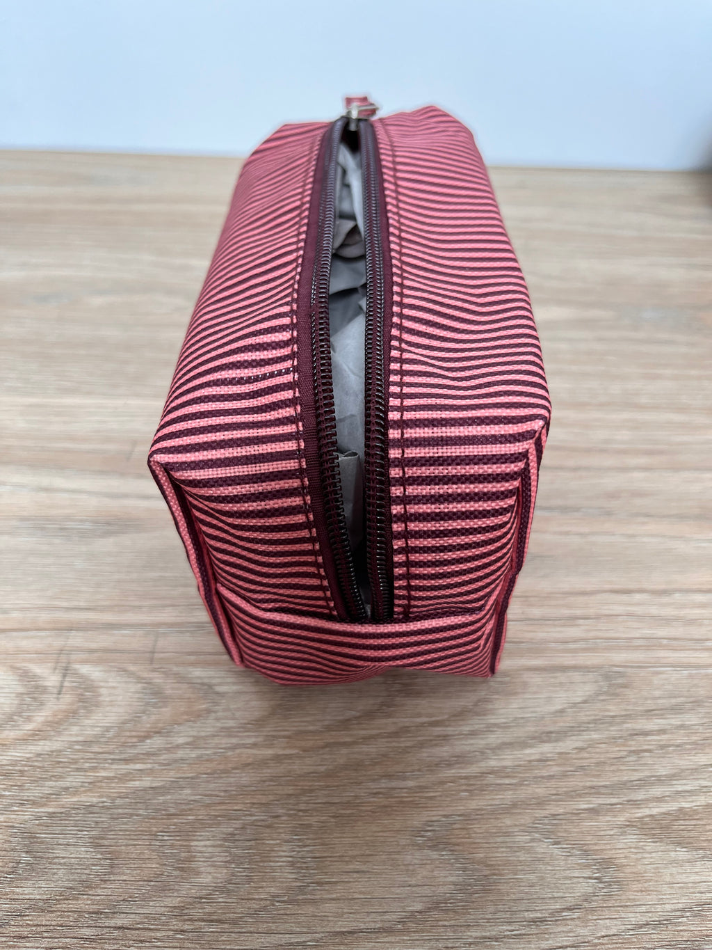 Trousse a maquillage rayé