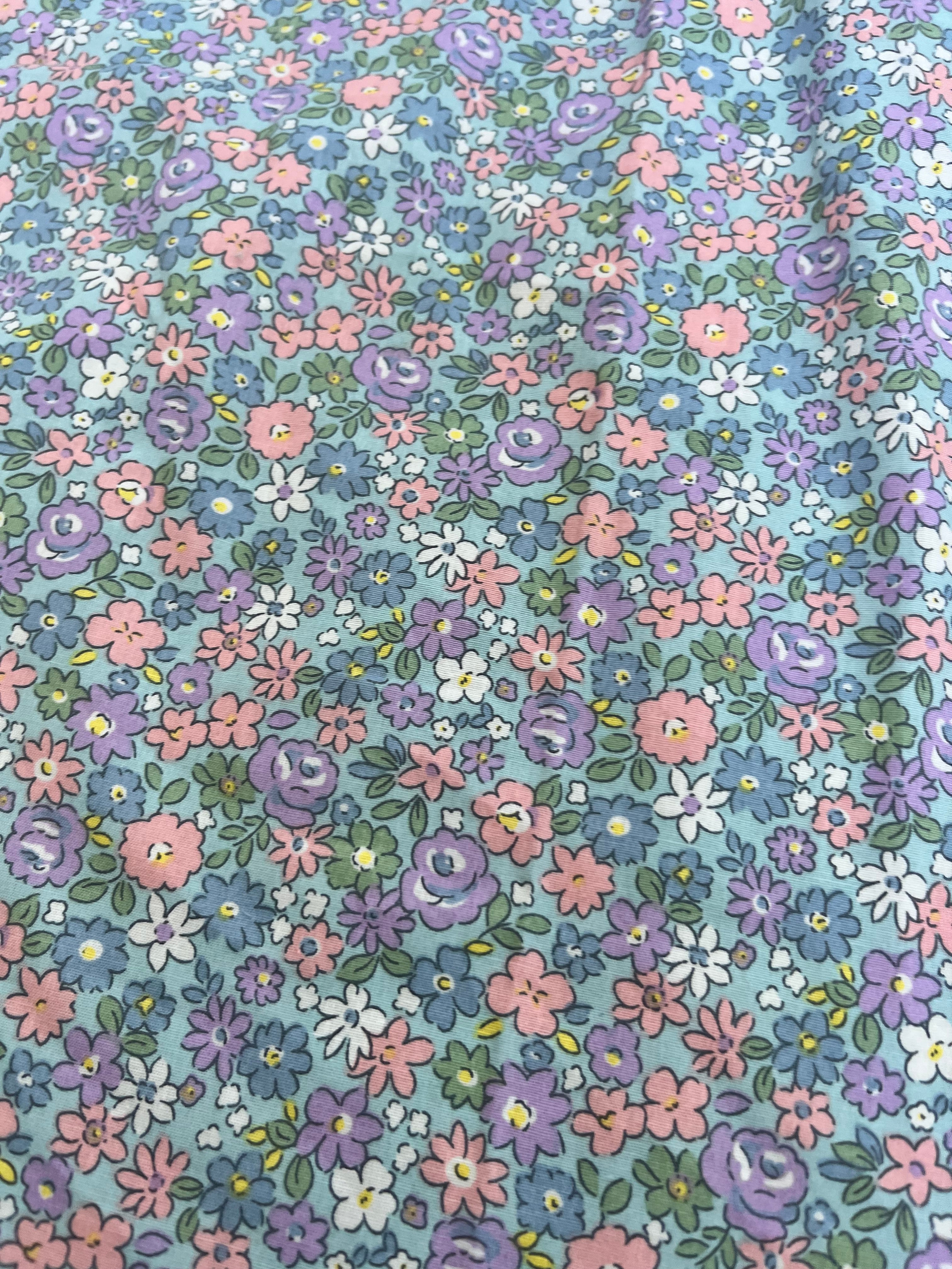 Couverture bébé fleuri